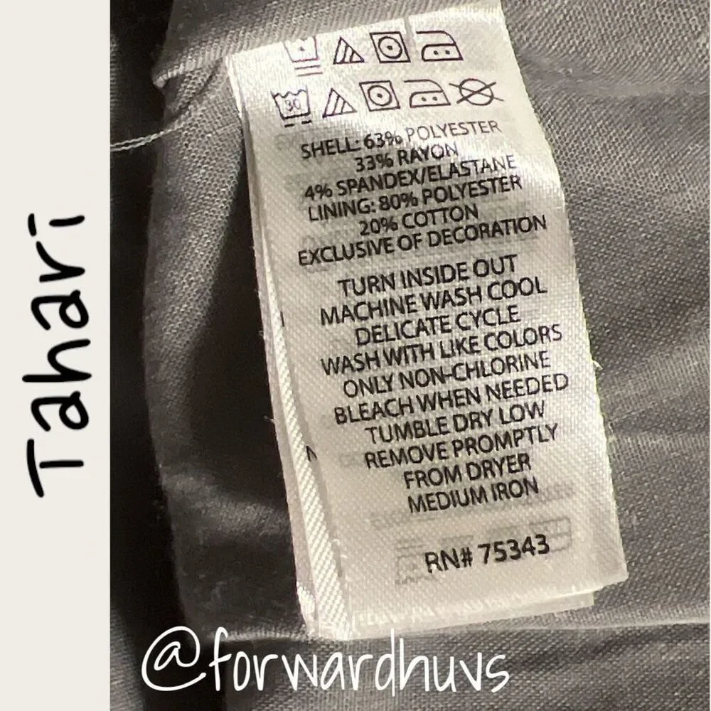 Tahari Grey Toddler Dress Size 6 - 9 Months